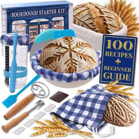 Lev001 Leviette Sourdough Starter Kit For Beginners With Beginner Guide 100 Recipes - Sourdo