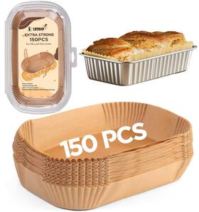 2lb-pan Lhshad 769326609099 Loaf Pan Liners For Baking Bread 9x5 Parchment Li