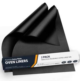 Ol3-01 Lindas Essentials Oven Liners For Bottom Of - 2 Pack Large Heavy Duty Mats 17 Inch X25 Non-sti