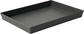 H76f-12x18x1-pstk Lloydpans Heavy 76 Degree Nesting Pan 12 Inch By 18 12x18x1 Dark Gray