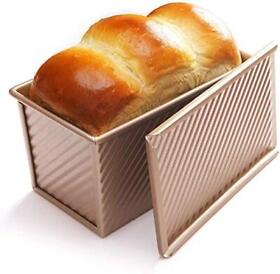 Loaf Pan With Lid For Baking Bread Meat Toast Non Stick Bakeware Mould
