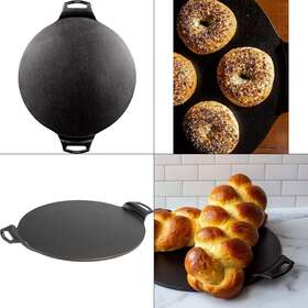 Bw15pp Lodge 15 Inch Cast Iron Pizza Pan Black Pizza/baking Dual Of Damged H X