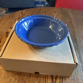3122330 Longaberger Woven Traditions 6 Inch Pie Plate Cornflower Blue