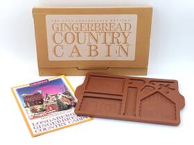 33090 Longaberger Vintage 1996 Inch Gingerbread Country Cabin Clay Mold