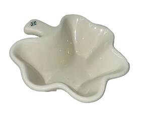 30536 Longeberger Longaberger Pottery 2001 Shamrock Woven Traditions Ramekin Heritage Green - Usa