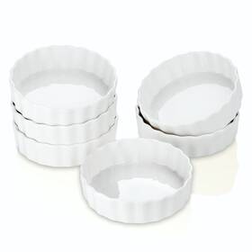 Lovecasa 941718501783 6 Oz Porcelain Mini Ramekins Set Of White 1 Lb
