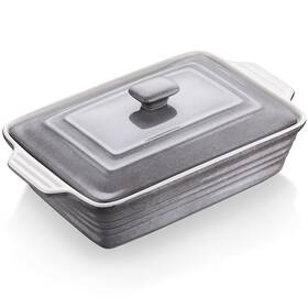 Lc-bk-h04 Lovecasa 4.5 Quart Ceramic Casserole Dish With Lid 9x13 Baking For Oven