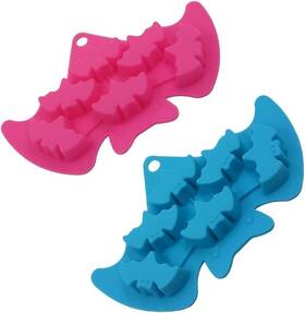 Icecubemoldbfm001 Lshcx Silicone Bakeware Set - Heat Resistant Halloween Baking Molds For Blue Pink
