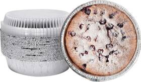 Luckmeta 763753371994 7ftft Inch Round Tin Foil Pans Disposable Aluminum With Clear Lids 30 Pack Luckmeta 763753371994 7ftft Inch Round Tin Foil Pans Disposable Aluminum With Clear Lids 30 Pack