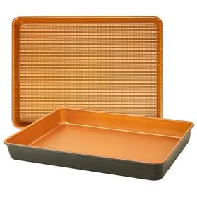 Baking-01 Lucycaz 2 Pack 15ftftx11ftftx2ftft Deep Large Half Sheet Cake Pan Set 1/2 Size Rectangle C Baking-01 Lucycaz 2 Pack 15ftftx11ftftx2ftft Deep Large Half Sheet Cake Pan Set 1/2 Size Rectangle C