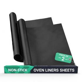Lukata 065012221152 Large Heavy Duty Oven Liner 2 Pack - Teflon Liners For Bottom Of Fo