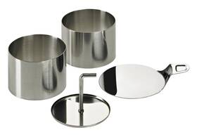 Lurch 019889128930 Germany Stainless Steel Food Rings With Pusher And Lifter Cake Or Coo