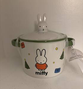Mf7012m Magenta New With Tag Christmas Miffy Ceramic Round Mini Baking Dish Soup Pot