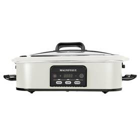 Scp41p-whwh Magnifique Experience Delight 4 Quart Casserole Digital Slow Cooker Premium Ceramic Bakeware Fo