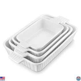B08t99dpf3 Malacasa Porcelain Casserole Dishes Set Of 4 Deep Baking Pans With Handles White