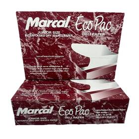 Marcal 043032052913 2 Eco Pac Junior Size Interfold Dry Waxed Paper Deli X 500 Sheets Marcal 043032052913 2 Eco Pac Junior Size Interfold Dry Waxed Paper Deli X 500 Sheets