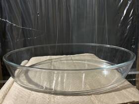 6662 Marinex Tawny Oval Baking Dish 13.5 Inch Clear Serving Casseroles Meat Oven