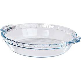 67590 Marinex Pie Dish Glass Blue Tint Ovenware Borosilicate Clear 9.5-in Gift