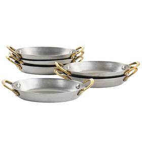 Martha Stewart 085081038449 6pc Mini Vintage Oval Au Gratin Pan Set With