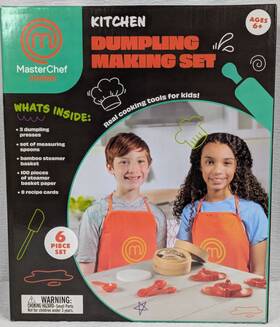 Masterchef 656103089628 - Junior Dumpling Making 5pc Kit Real Cookware For Kids W Recipes Masterchef 656103089628 - Junior Dumpling Making 5pc Kit Real Cookware For Kids W Recipes