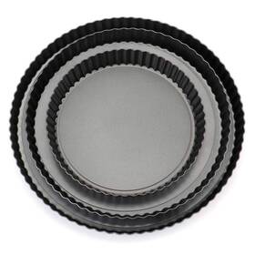 Meichu 414736839926 Tart Pans With Removable Bottom Set Of 3 8 Inch 10 12 Round Non Stick