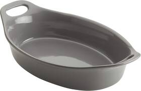 47848 Meyer Corporation Rachael Ray Ceramics Oval Baker 1.5-quart Gray