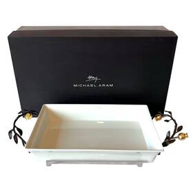 175183 Michael Aram Pomegranate Casserole Dish 3 Quart 24k Gold-plated Accents