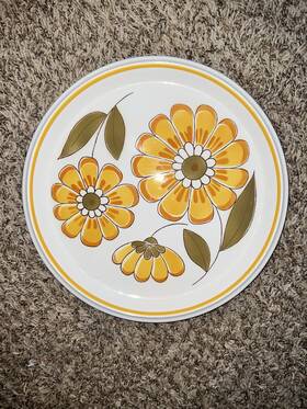 D5352 Mikasa Light N Lovely Happy Oven To Table Japan Plate Bowl Duo