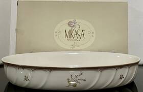 Up277 Mikasa Monticello 12-3/4 Inch Bake And Serve Oval Baker Ultra Ceram Japan