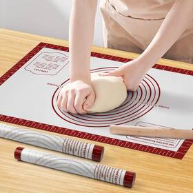 Bk2616 Mimekitchen Silicone Baking Matnon Stick Pastry Mat Sheet For Dough Rolling Nonslip Fondant