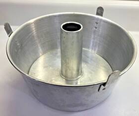 5304m Mirro Vtg Angel Food Cake Pan 10 Inch Round 2 Pc Bundt Aluminum Baking Usa