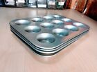 Mirro Vtg Lot Of Comet Wear Ever Aluminum Muffin Tins