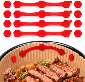 Mity Rain 313090185114 12pcs Air Fryer Magnets Silicone Buckle For Parchment Paper Liners High-temp Re