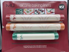 Miu France 806700991682 Nonstick Silicone Baking Liners Set Of 3