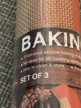 Jtc-shj-03 Mm Mat Silicone Baking Set Of 3 Reusable Non-stick Food Safe Sheets For