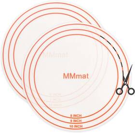 Hk-bak-10 Mmmat Silicone Baking Mat Set Of 2 Round Non-stick 8/9/10 Inches Diameter