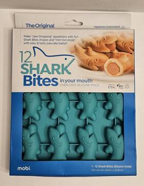 Sb-12 Mobi The Original Shark Bites Silicone Kitchen Baking Mold