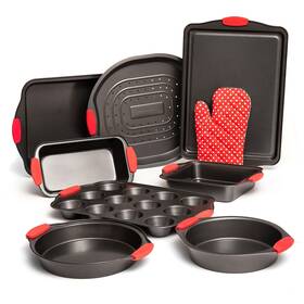 Moss & Stone 897038503131 And 9 Piece Baking Pans Set Non Stick Oven Safe Sheet Car Moss & Stone 897038503131 And 9 Piece Baking Pans Set Non Stick Oven Safe Sheet Car