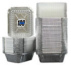 Mp-p1lo100c Montopack Pack Of Disposable Aluminum Pans Lids Inch 682063023563
