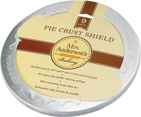 Mrs. Andersons Baking 070848001040 Pie Crust Protector Shield Fits 9-inch Single Clear