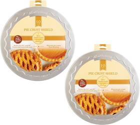 Mrs. Andersons Baking 781723210920 Anderson S Pie Crust Shields 10 Inch Set Of 2 Silver Free And Fast Shipping