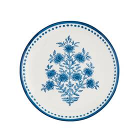42200187s Mud Pie Flower Stem Print Salad Plate 8 Inch Dia 42200187s Mud Pie Flower Stem Print Salad Plate 8 Inch Dia