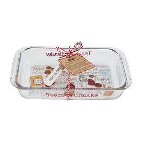 Mud Pie 718540848753 Fruitcake Recipe Baker Dish 4 1/2 Inch X 8 1/4 Spreader 5
