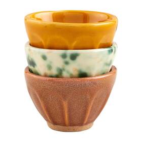 Mud Pie 718540868539 Tidbit Set 2 Inch X 3 Dia Yellow
