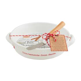 Mud Pie 718540920657 Cinnamon Roll Recipe Baker 2 Inch X 9 Dia Spatula 4 Card 3 1/4 White
