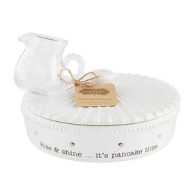 Mudpie 718540748565 New Mud Pie Circa Rise And Shine Its Pancake Time Dish Set Rare