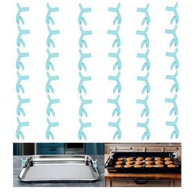 Yr-bss-36blue Mural Wall Art 36 Pcs Baking Sheet Holder - Cookie Stacking Clips Tray