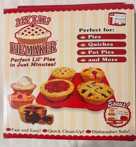 My Lil Pie Maker 679373100282 New As Seen On T.v. Quiches Desserts Pies Bonus- 2- Cutter My Lil Pie Maker 679373100282 New As Seen On T.v. Quiches Desserts Pies Bonus- 2- Cutter