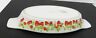 Na Action Stoneware Casserole Oval Baking Dish Vintage Strawberry Design