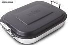 Name Brand Stainless Steel Bakeware Casserole Pan Lid Durable Cookware Cooking Kitchen Safe 740843569660